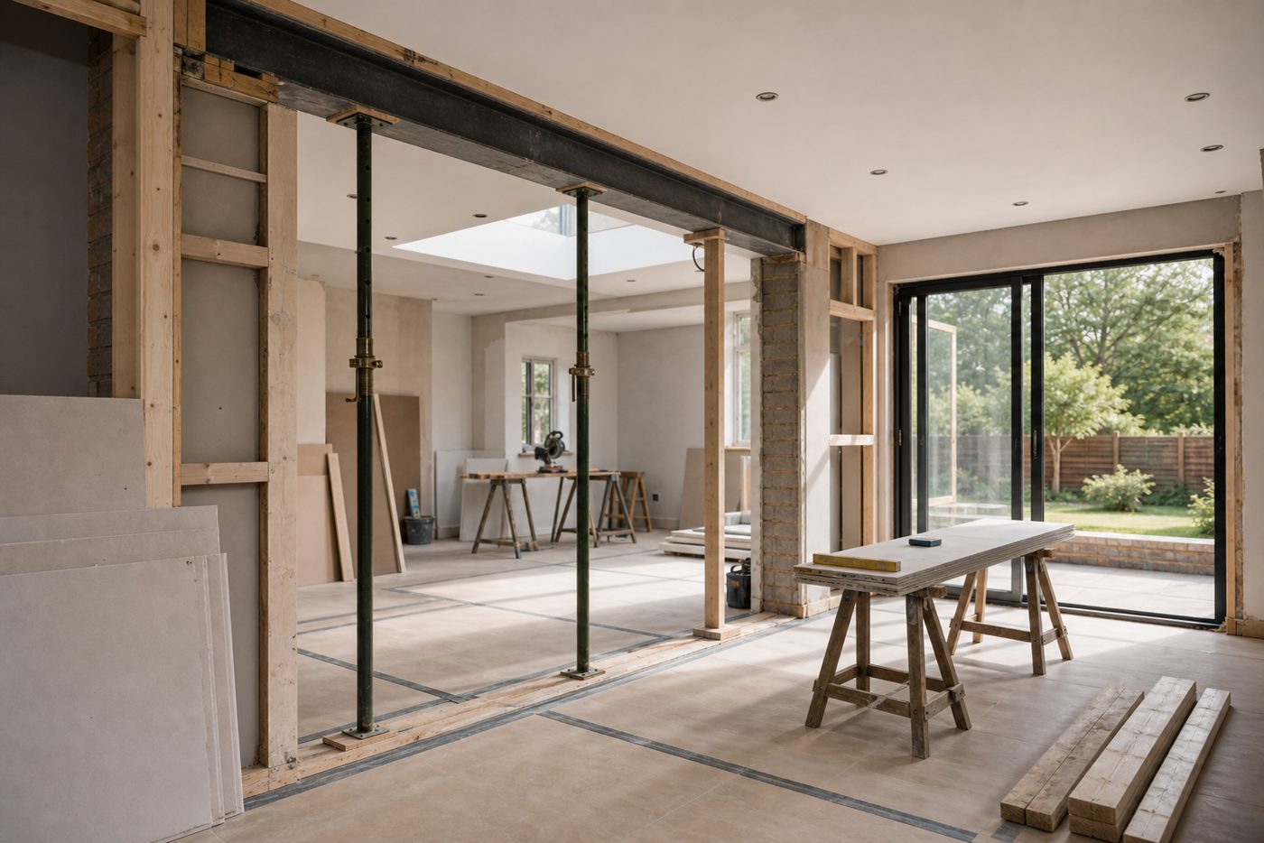 Domestic building transformation and residential construction work