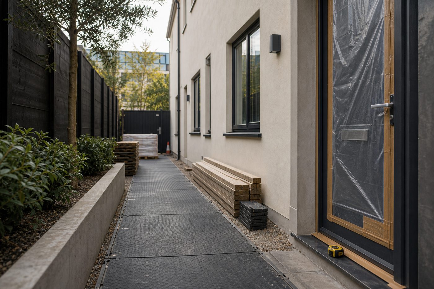 Access constraints and specialist construction planning